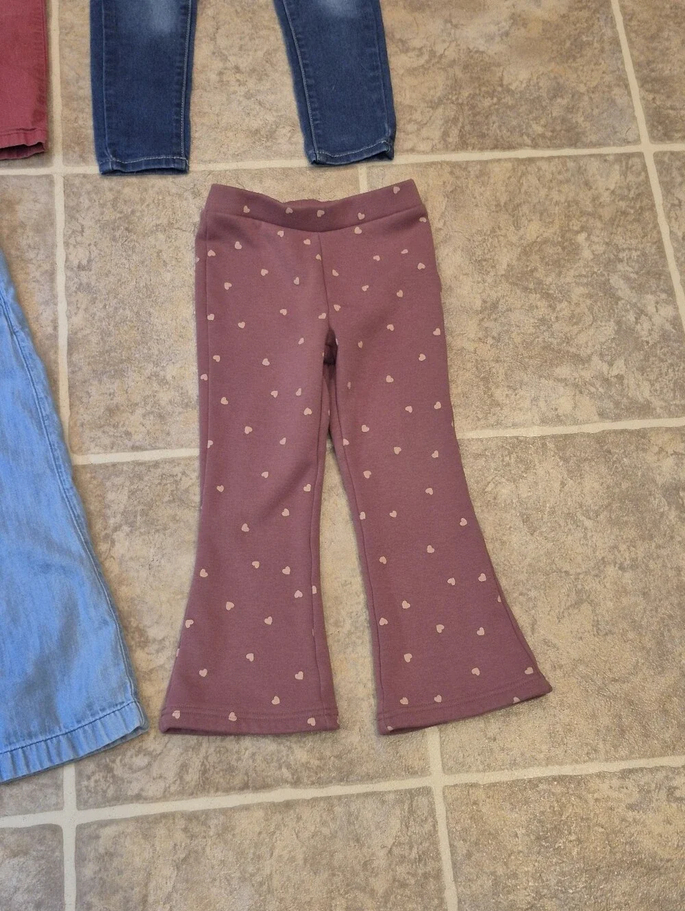 Lot Of 4 Girls Size 5 Casual Pants, Assortment Of Brands